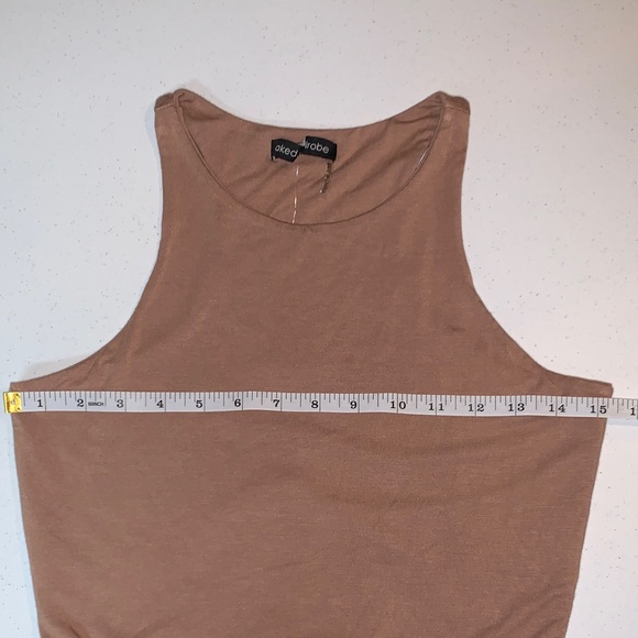 Naked Wardrobe Tan Cropped Tank - Picture 6 of 8